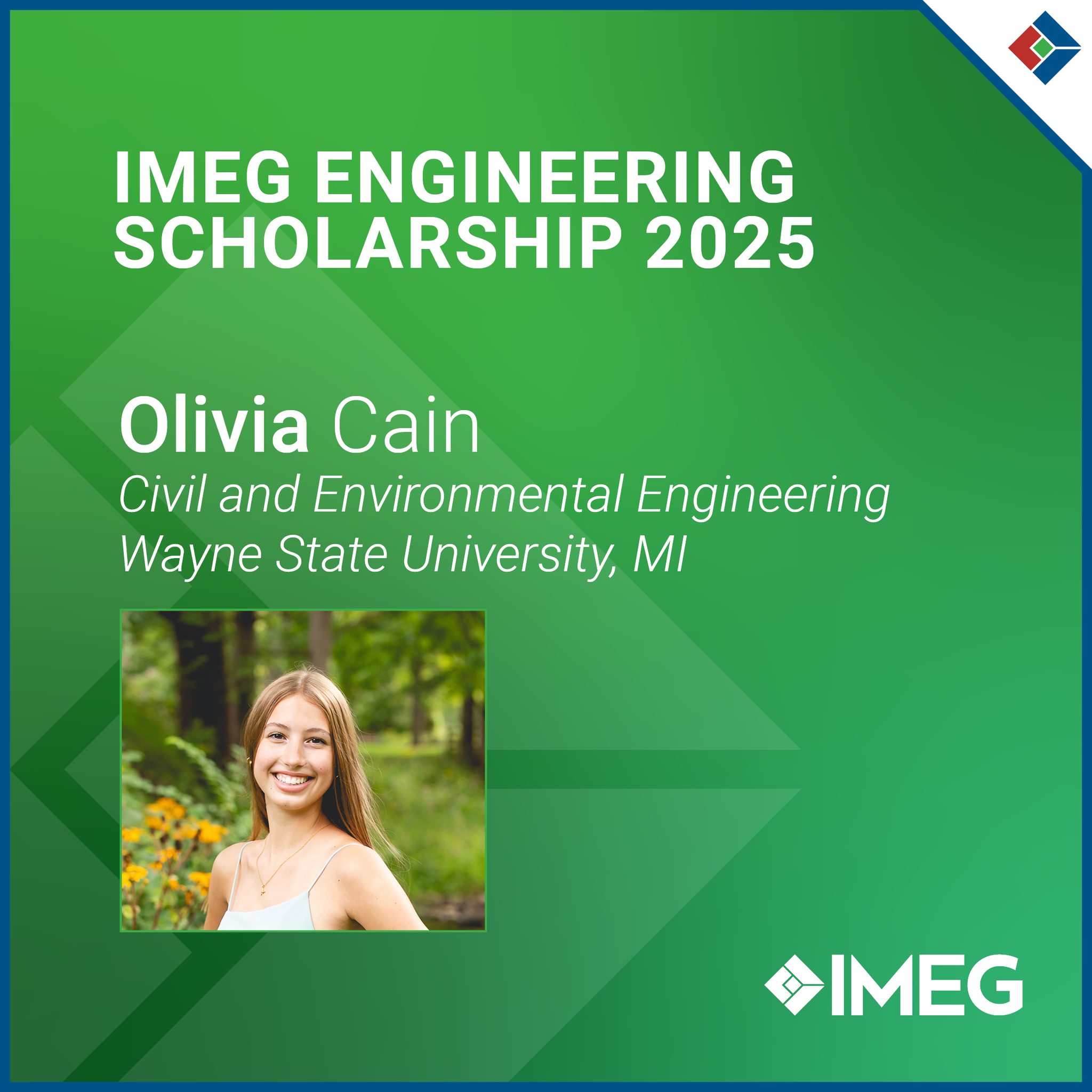 IMEG - Congratulations to Olivia Cain, one of 30... | Facebook