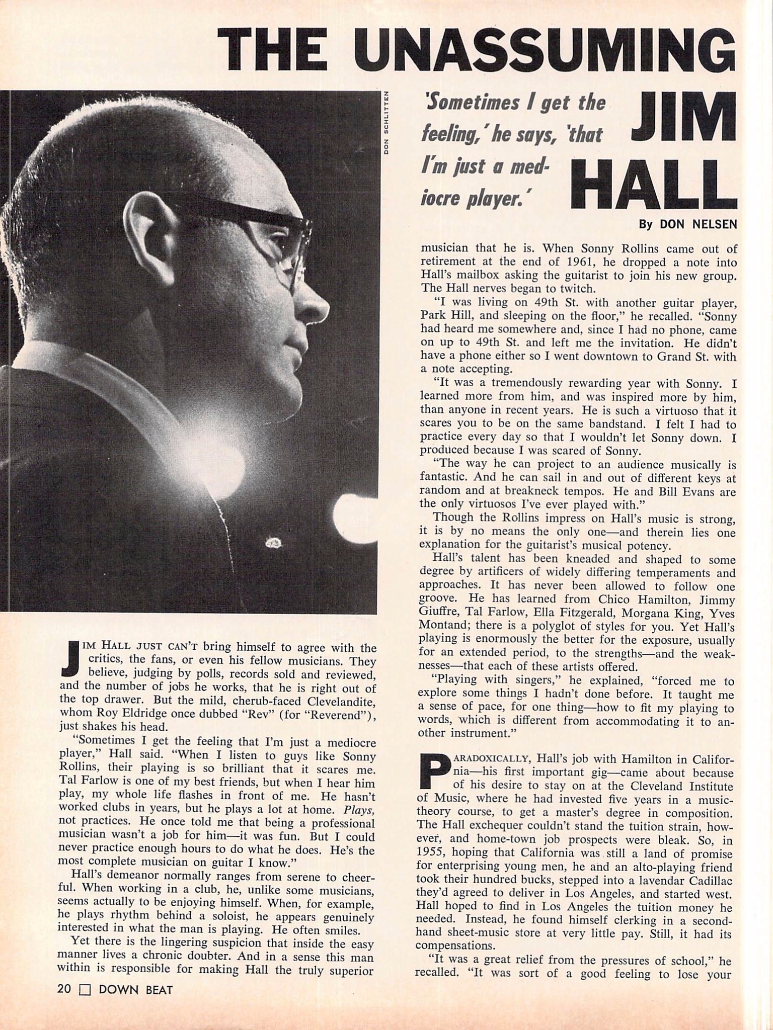 Jim Hall, Downbeat, 1 July 1965. - Noël Akchoté Guitarist | Facebook