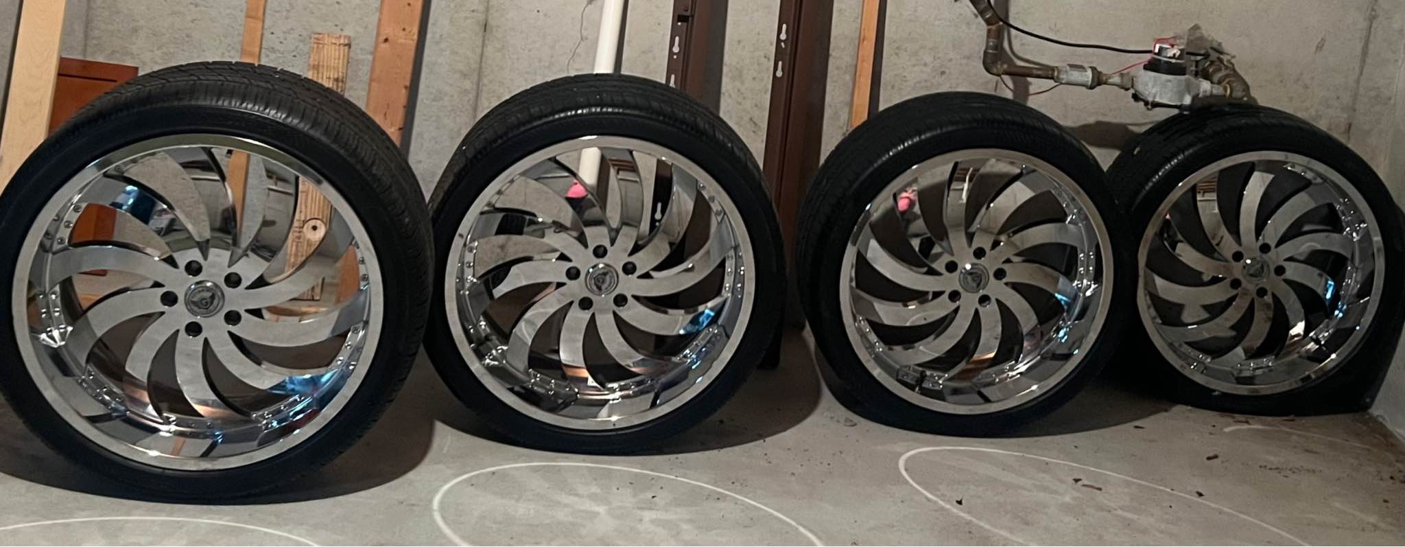 22” Gima Rims and Strada Tires - Car Wheels, Tires & Parts - Plainfield ...