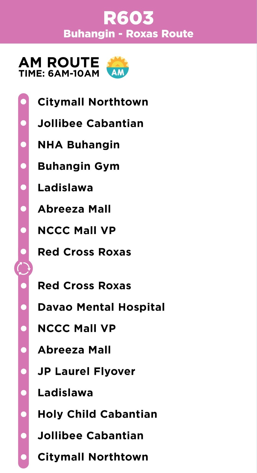 Davao - LOOK: Buhangin - Roxas Route (Morning) #DavaoCityBus | Facebook