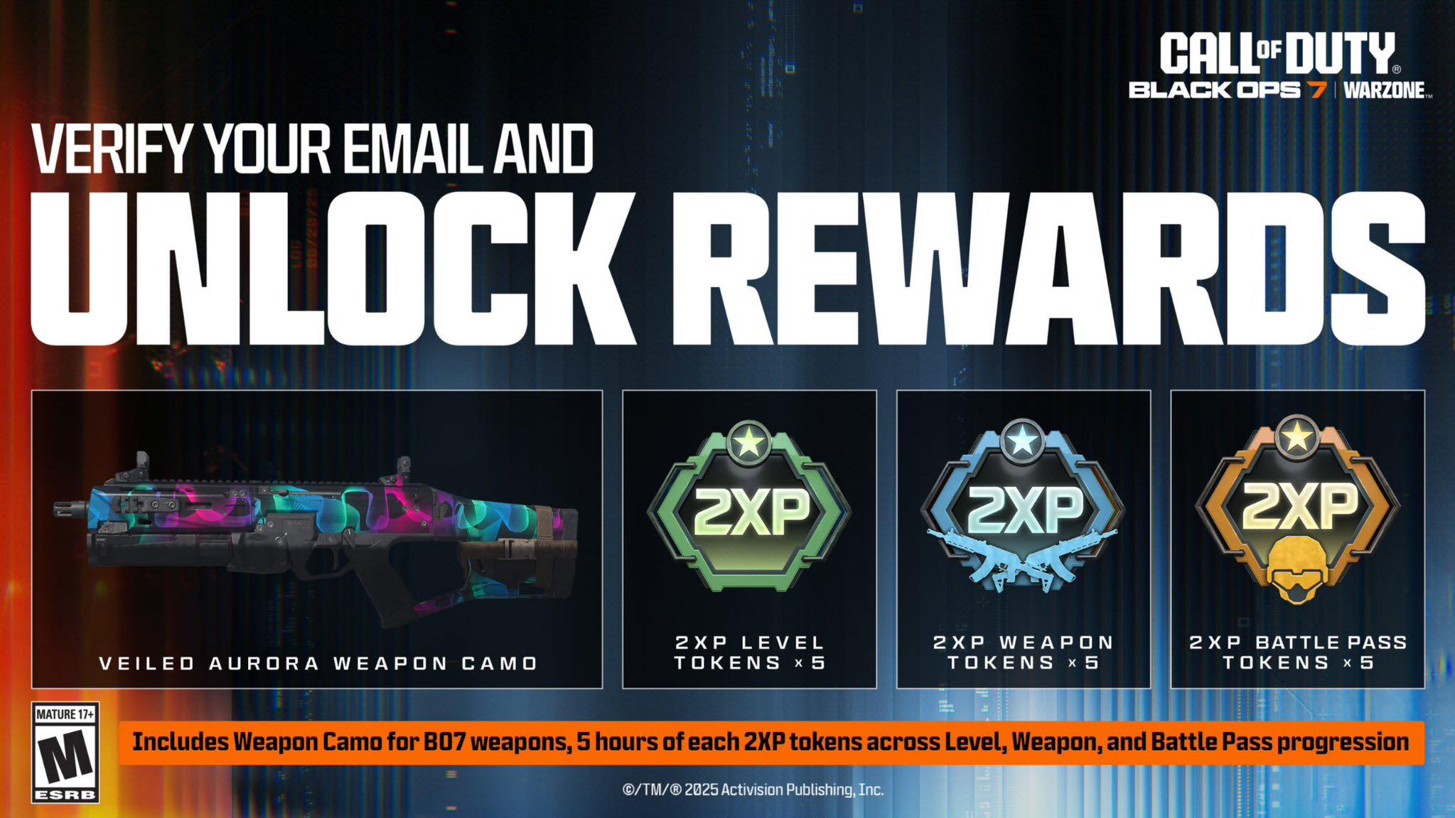 Verify email for Call of Duty bonus rewards