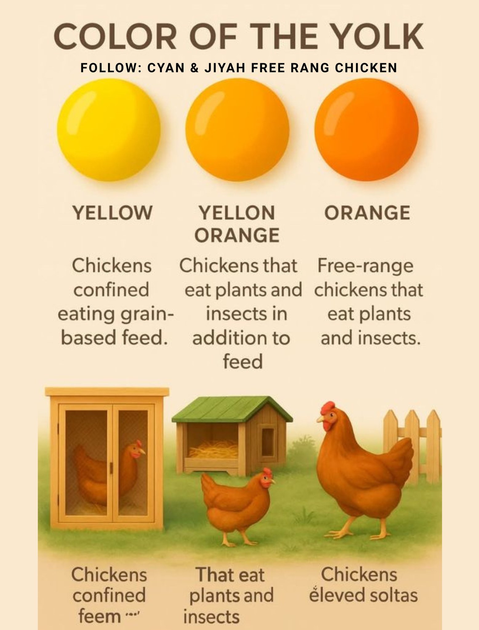 Color of The Yolk... - Cyan & Jiyah Free Range Chicken | Facebook