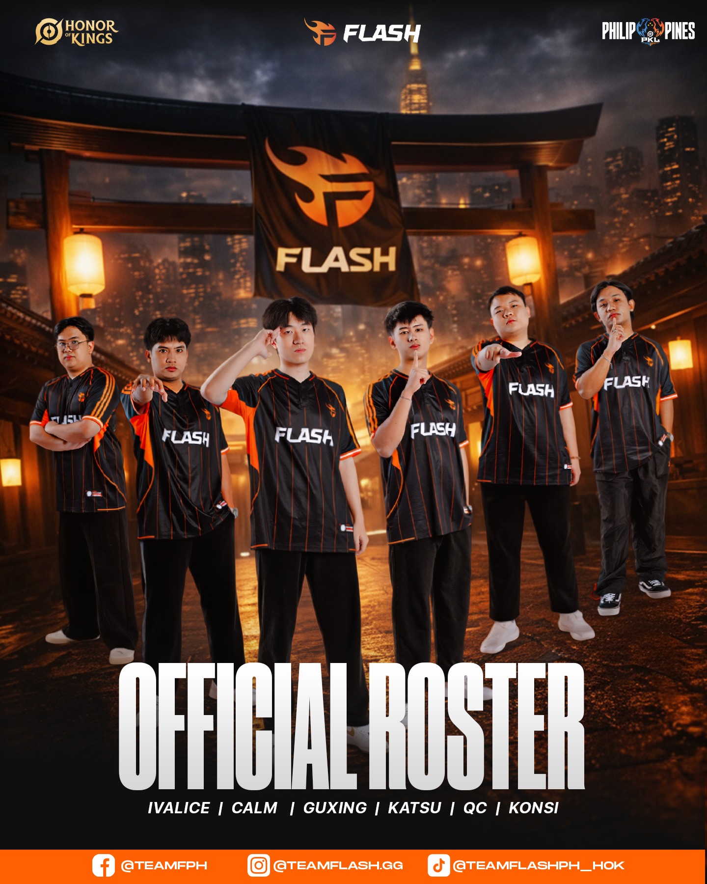 ROSTER REVEAL 🔥 Team Flash PH... - Team Flash Honor of Kings | Facebook