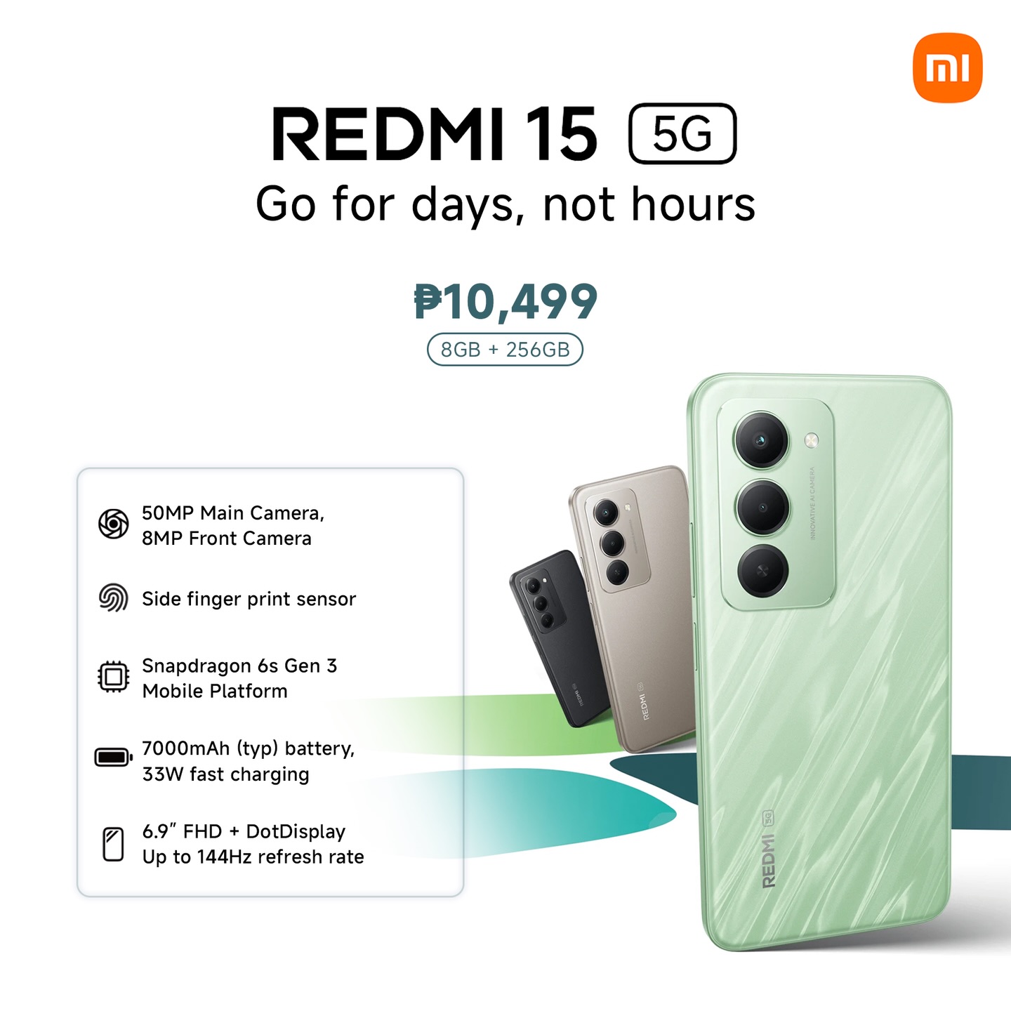 Work, stream, scroll, repeat—without worrying about battery. The 