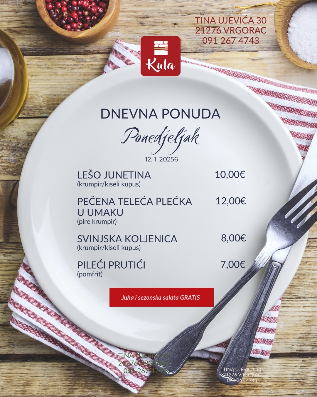 Restoran Kula | Vrgorac