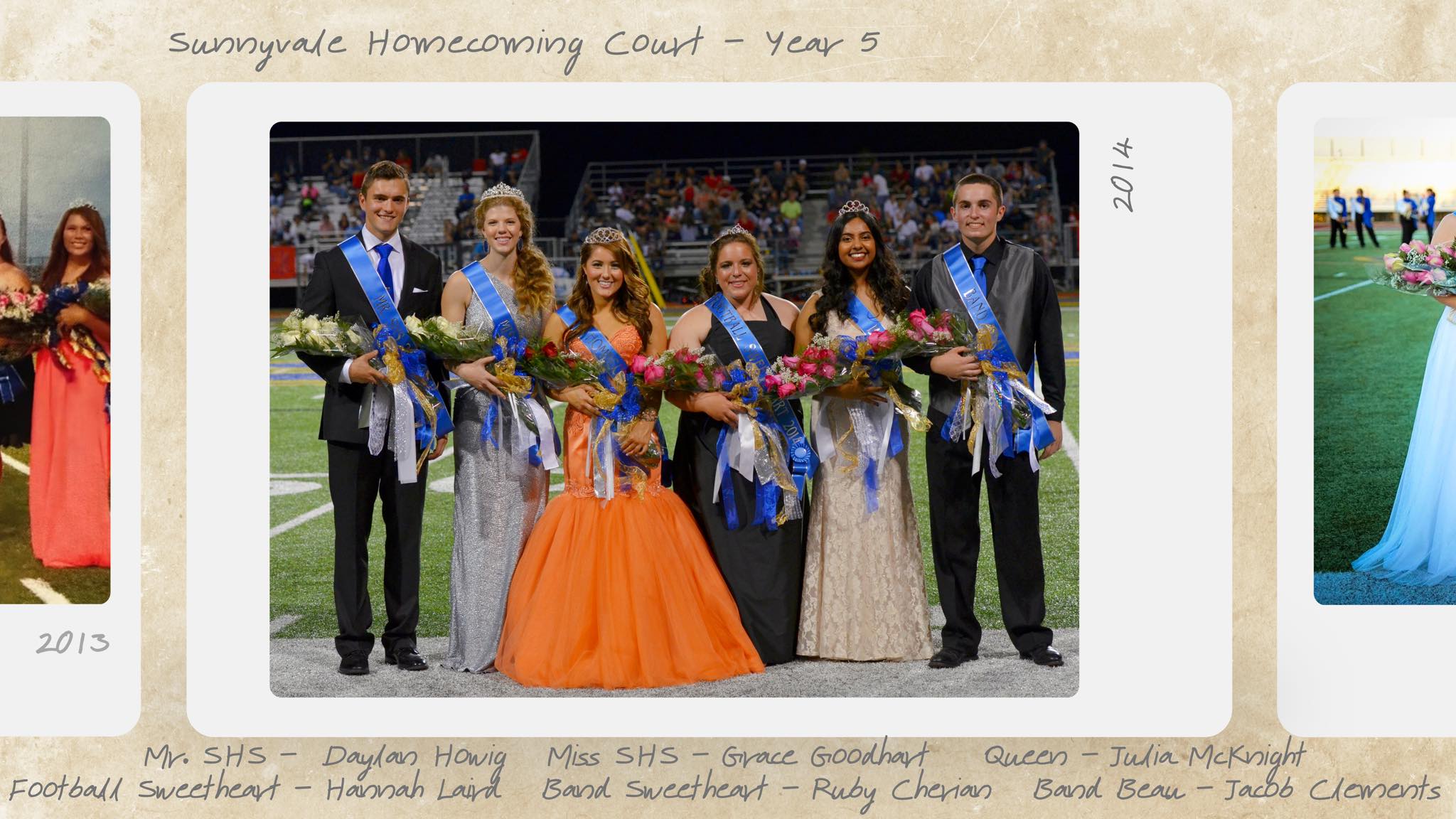 grace brumfield homecoming dress It's day 5 of our countdown featuring the 2014 Homecoming Court. Fun fact: This was a big year for the homecoming dance. The theme was Great Gatzby and students were excited INV-375075