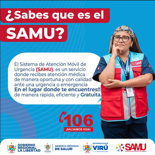 Red - ¡SALVAMOS VIDAS! 💙 ¿Sabes qué es el #SAMU ? 🚑 Somos el Servicio ...