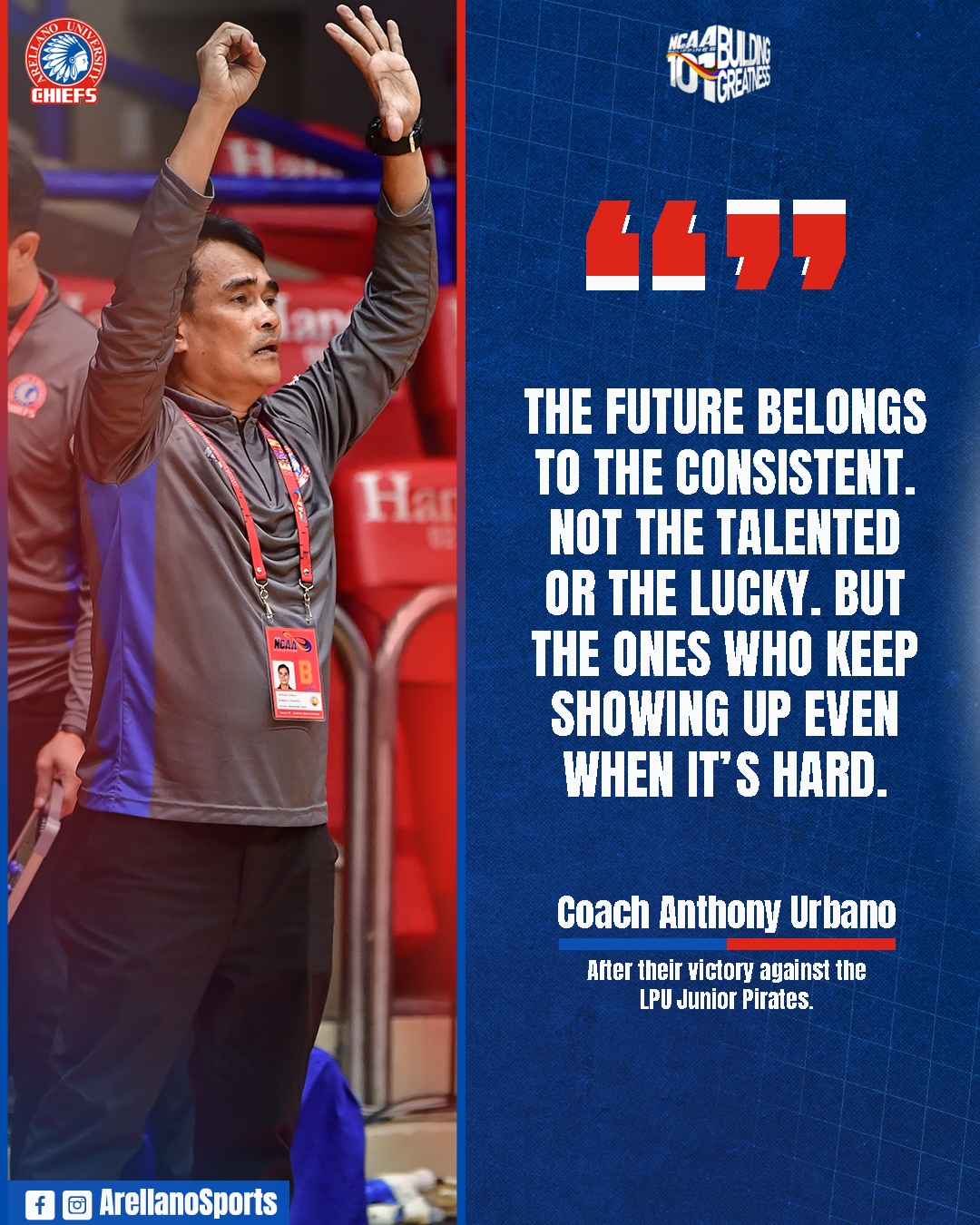 Arellano - Coach Anthony Urbano believes that consistency breeds ...