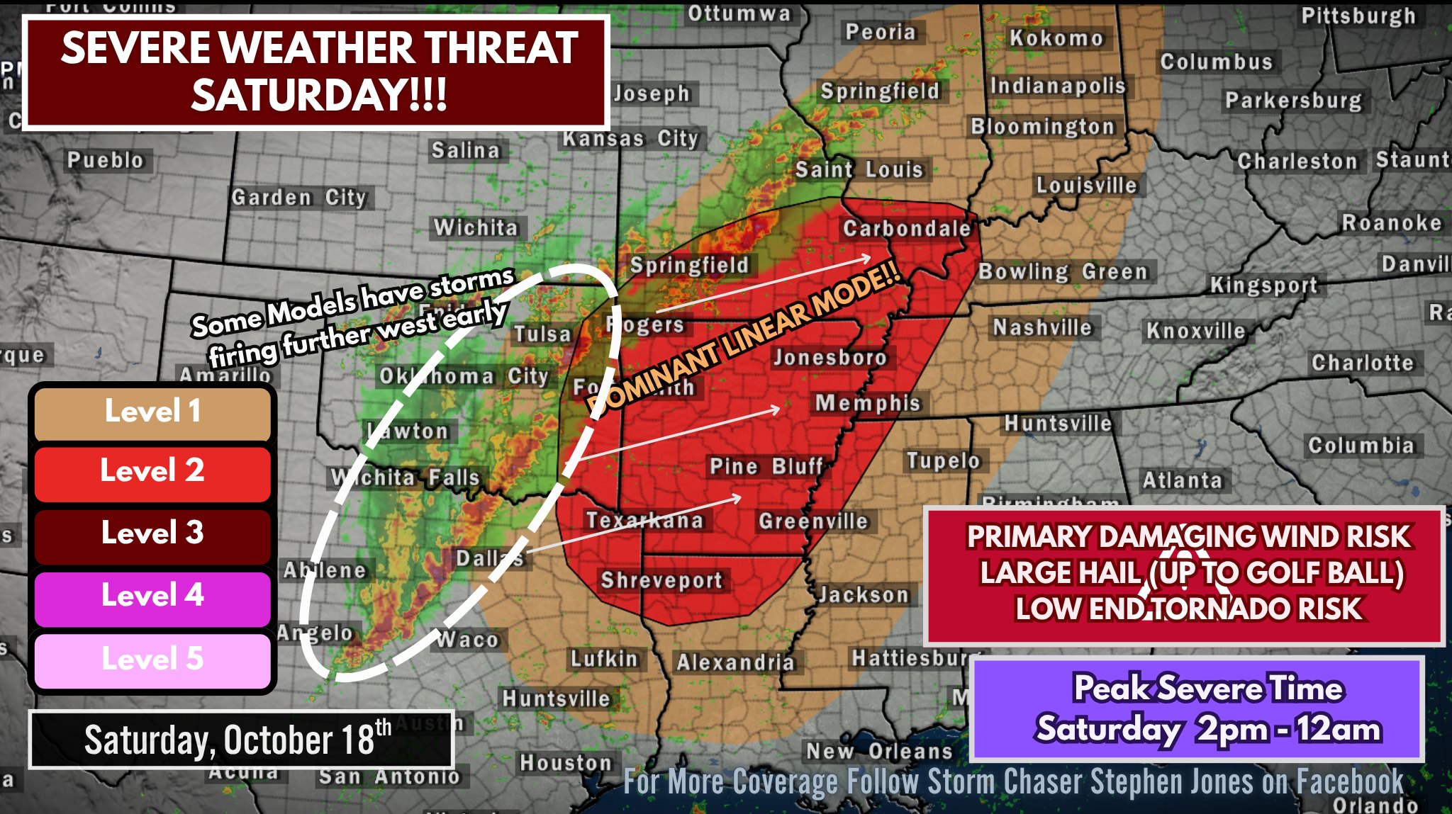 Storm - SEVERE WEATHER RISK SATURDAY‼️: Scattered Thunderstorms are ...