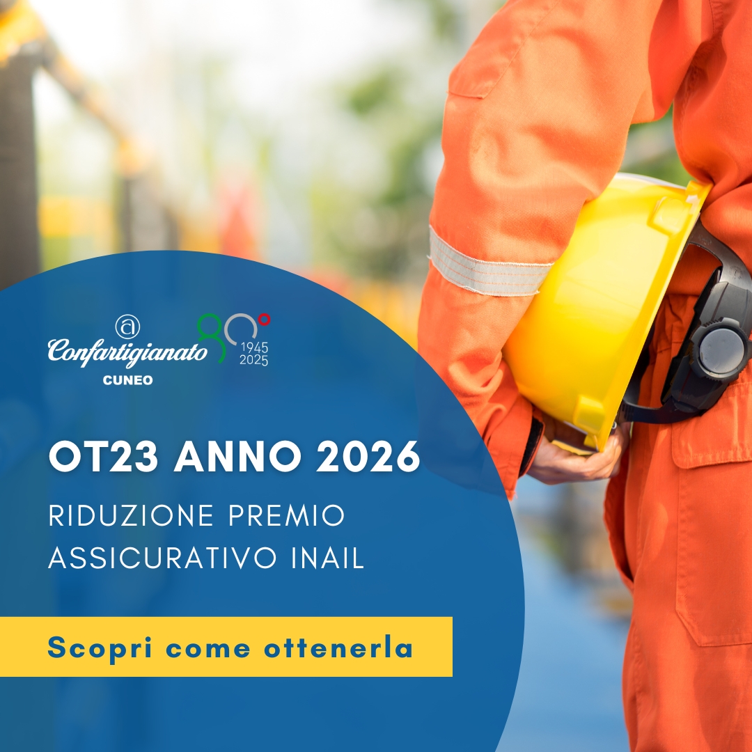 Confartigianato - 𝐑𝐢𝐝𝐮𝐳𝐢𝐨𝐧𝐞 𝐝𝐞𝐥 𝐏𝐫𝐞𝐦𝐢𝐨 𝐀𝐬𝐬𝐢𝐜𝐮𝐫𝐚𝐭𝐢𝐯𝐨 𝐈𝐍𝐀𝐈𝐋 𝟐𝟎𝟐𝟔 👉 Se la ...