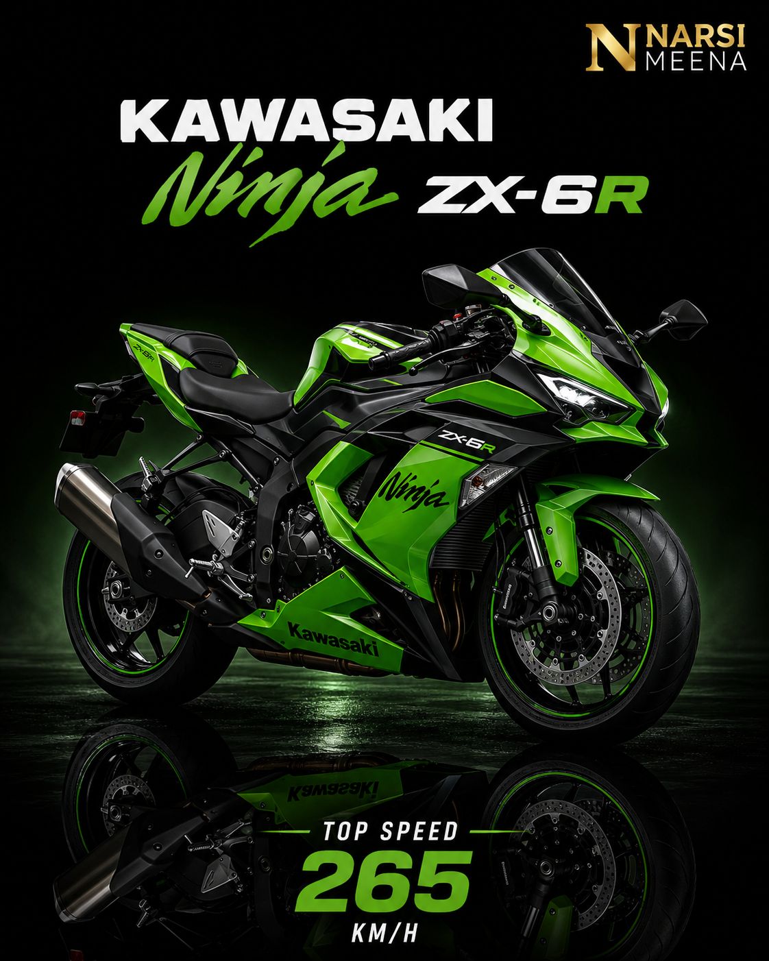 green様 🏍️ The Kawasaki Ninja ZX‑6R (2025) is a supersport powered by a