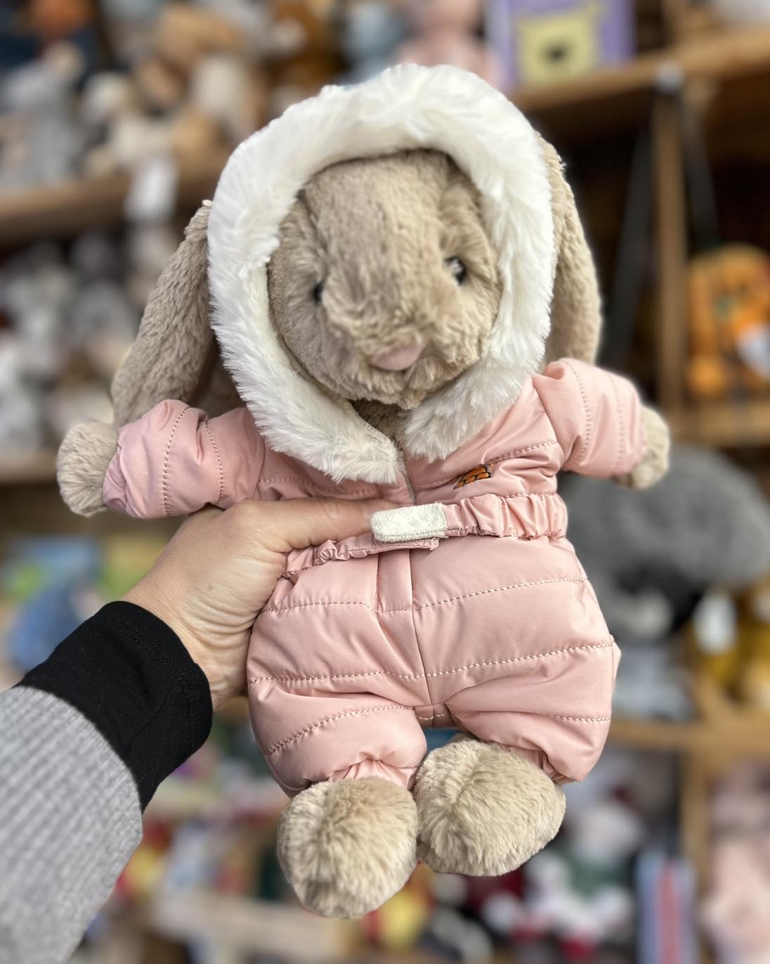 Jellycat Bashful Bunny snowsuit has landed! She is in store only