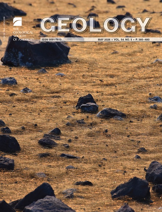 The May issue of Geology covers topics including kimberlite melts