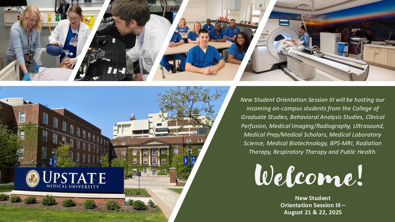 Student Admissions at SUNY Upstate Medical University - Are you ...