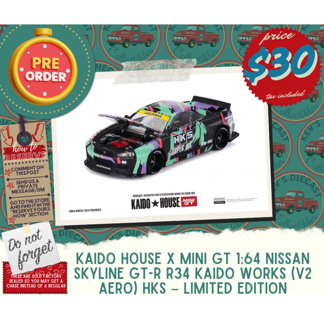 RESERVE NOW: Kaido House x Mini GT 1:64 Kaido Star Police – White