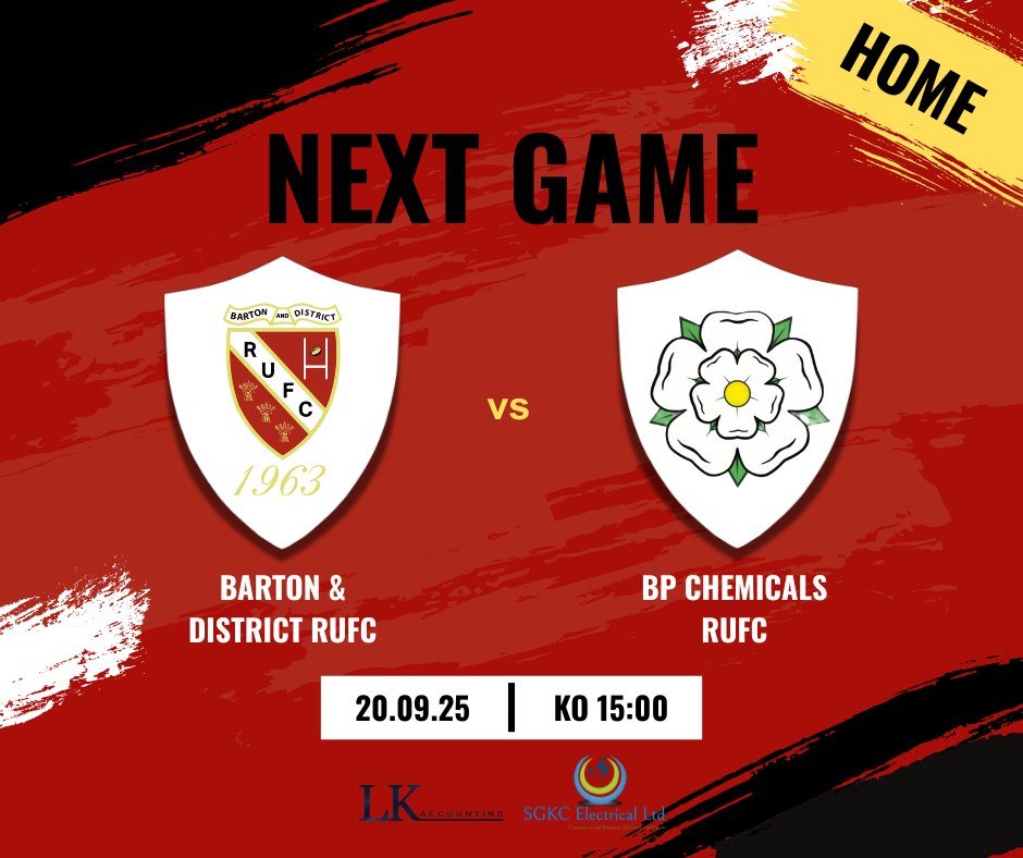 🏉 Next game announcement! 🏉 This... - Barton & District RUFC | Facebook
