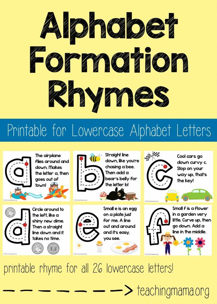 The OT Toolbox - Here is the letter formation rhyme...