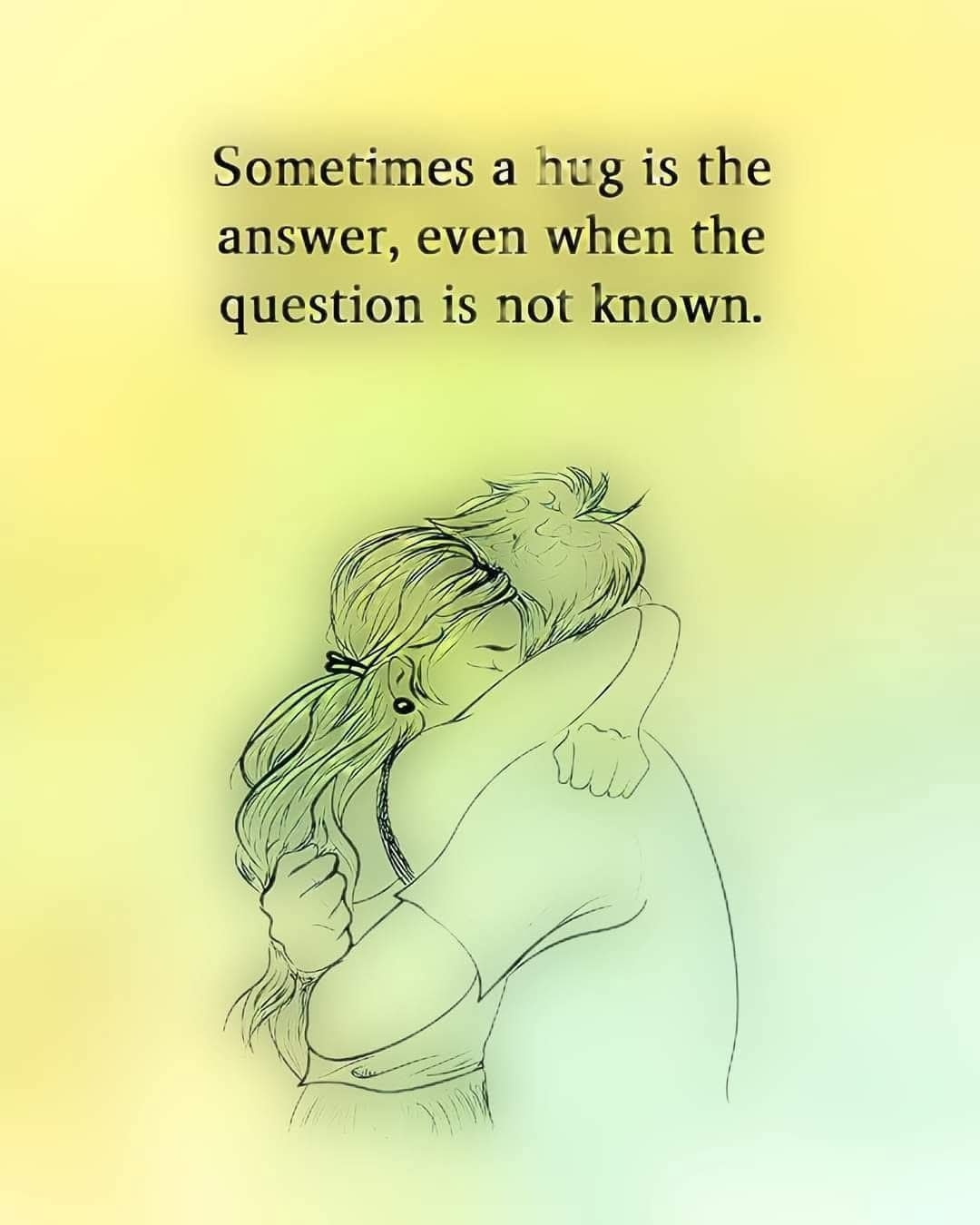 You - A hug is the answer | Facebook