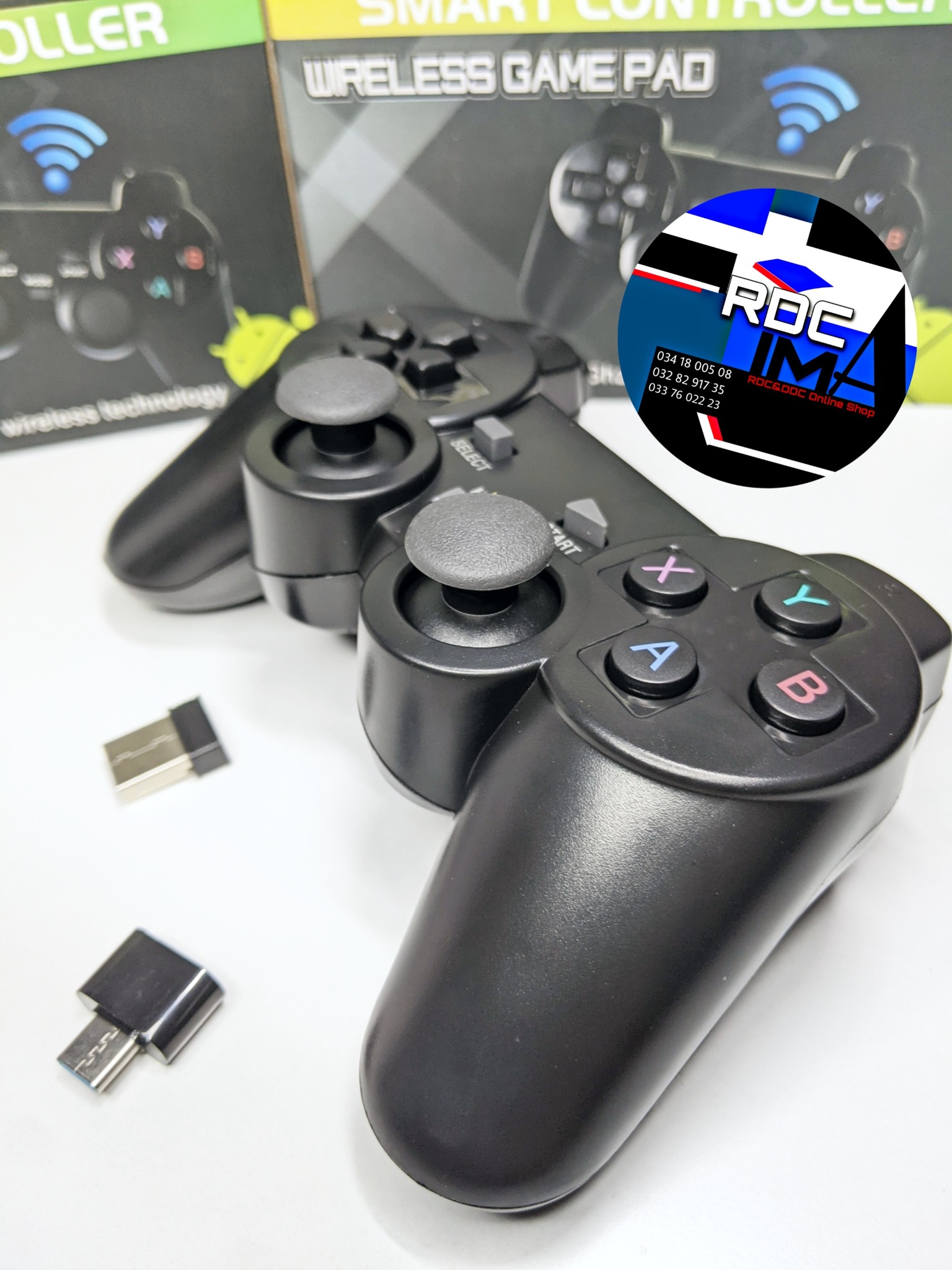 Rdc - Manette PC sans fil avec Dongle 2,4Ghz (Mandeha pile) Reconnu en ...