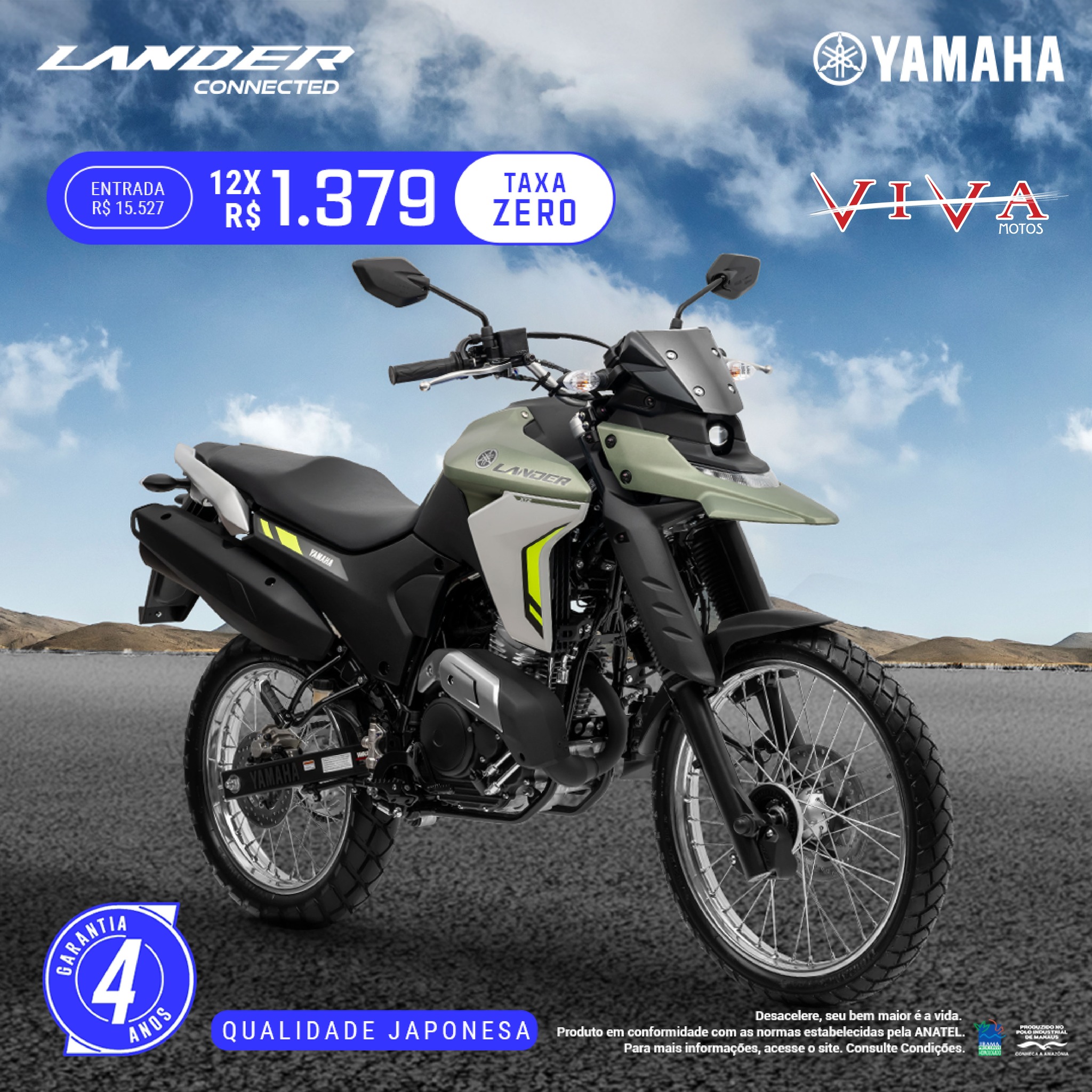 Viva - 🏍️ Comece 2026 acelerando com estilo e liberdade sobre a Lander ...