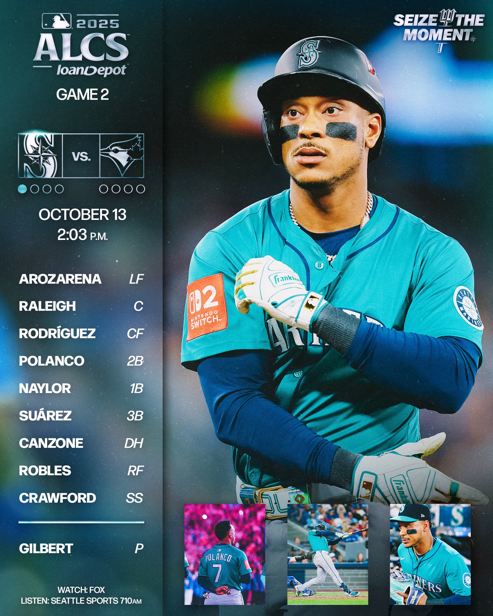 Seattle - Game 2 awaits. #SeizeTheMoment | Facebook