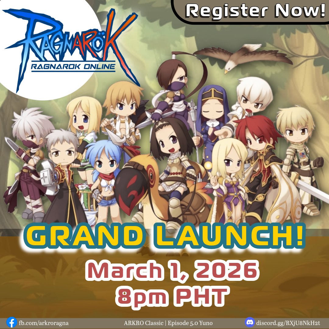 🎉 GRAND LAUNCH ANNOUNCEMENT 🎉 ⚔️ Ark... - Ark Ragnarok Online | Facebook