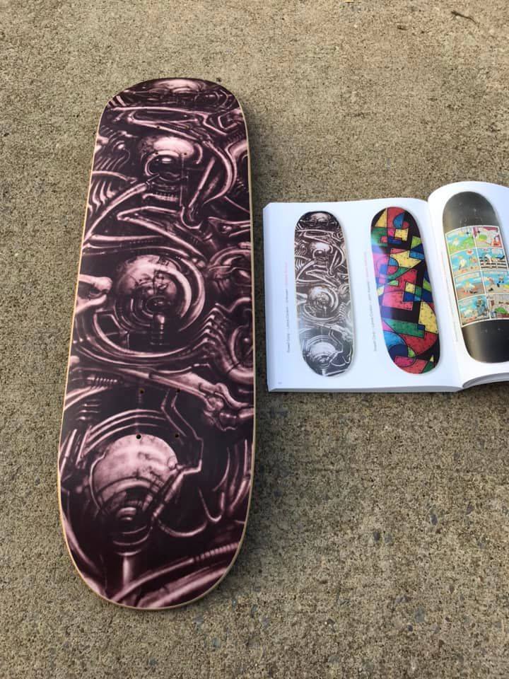 H.R. Giger original skaterboards with Supreme collaboration