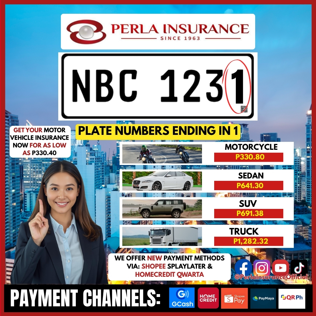 Perla Insurance - 🚗 PLATE ENDING IN 1? YOU’RE UP! 🔔 If... | Facebook