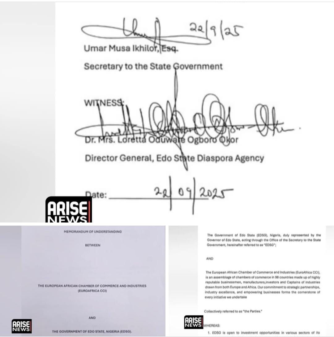 CT - MoU or Make-Believe? Edo Government Caught With Self-Signed ‘$250M ...