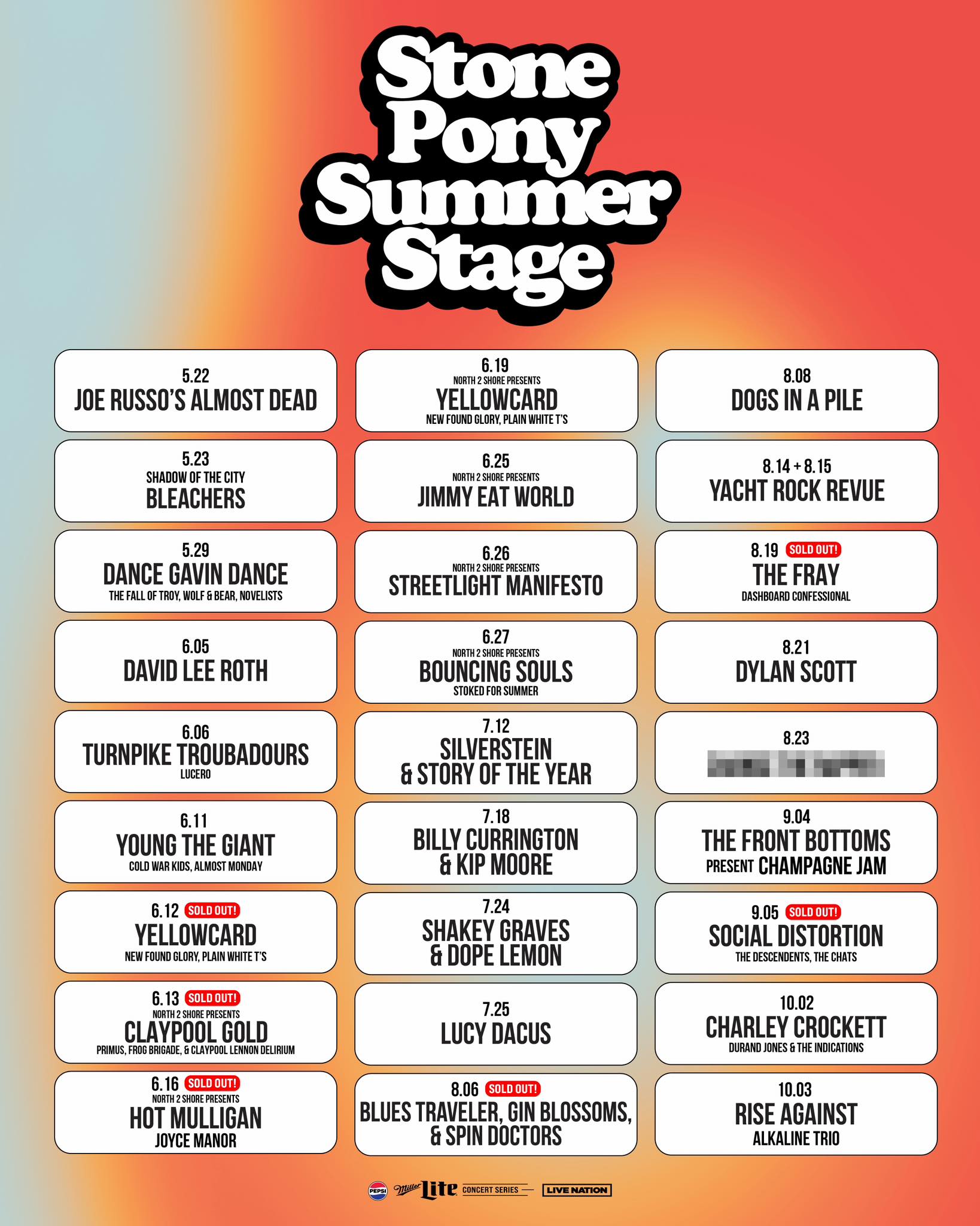 The Stone - Summer 2026 ☀️ Our Summer Stage lineup is here! + 