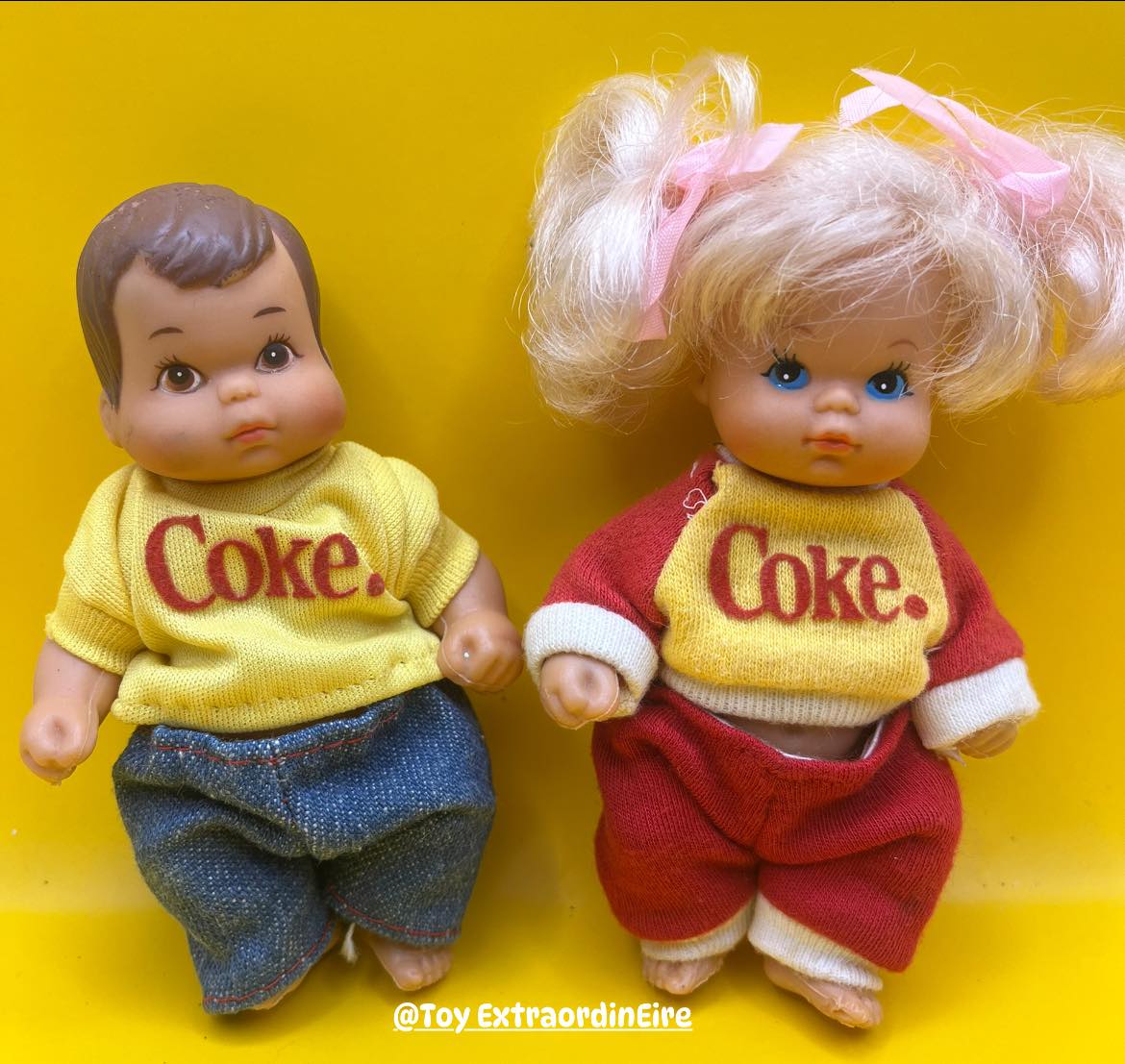 Vintage Buddy Lee doll promotes Coca-Cola in 1950s businessman attire