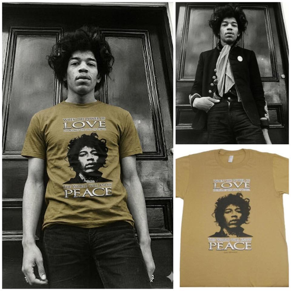 Dennis Hill shared this Jimi Hendrix T-shirt in comments. I asked