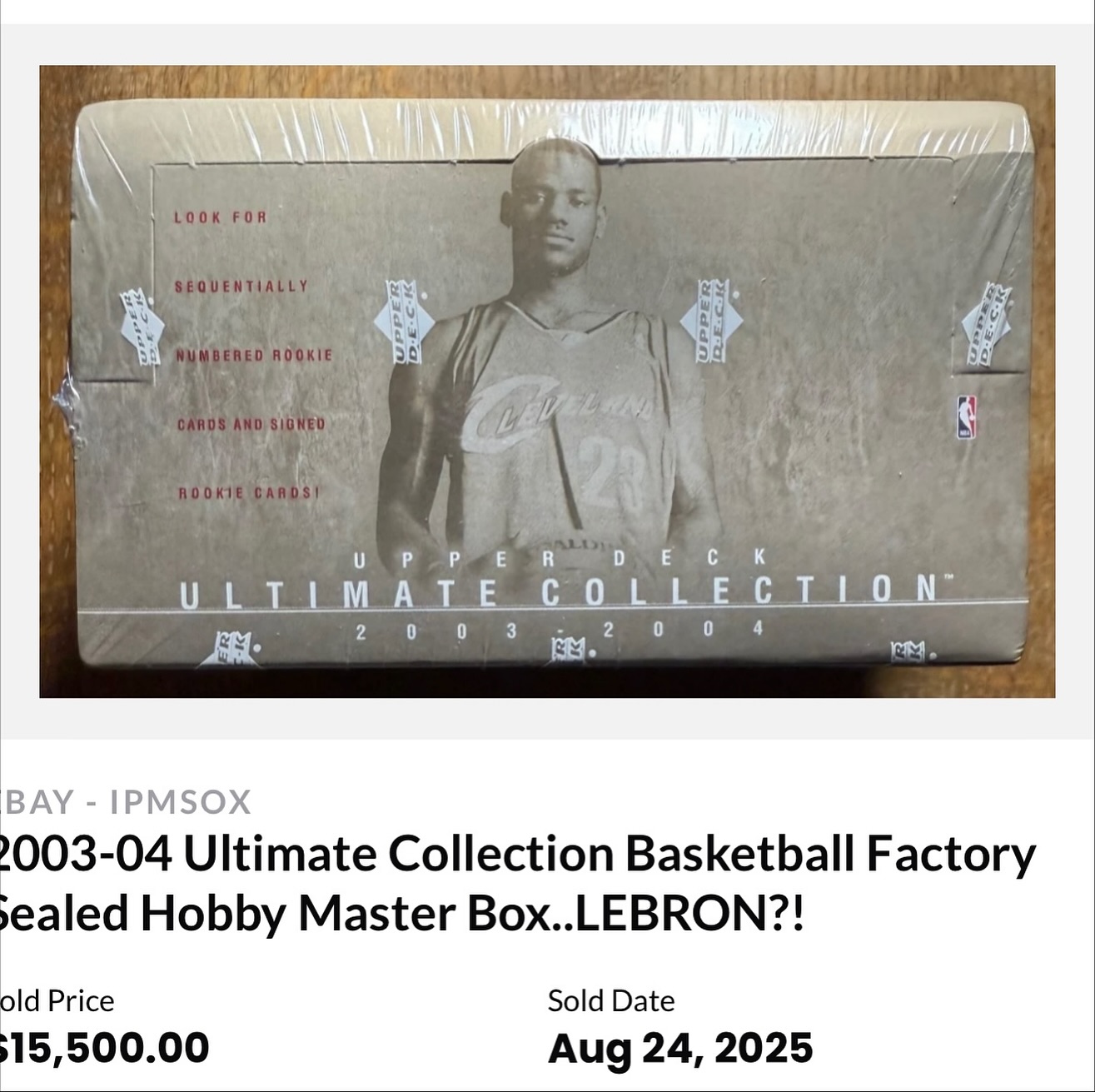Nobody knows where the crown jewel of LeBron James rookie cards is 