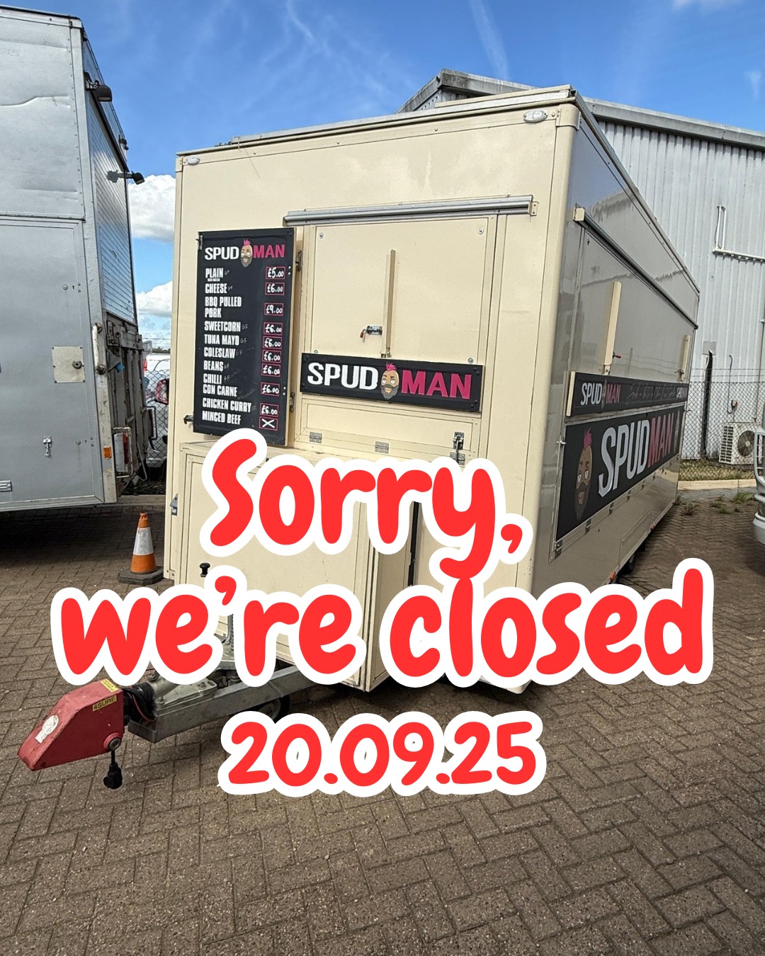 Spud Man - Sorry to any Spud Fans who have travelled,... | Facebook