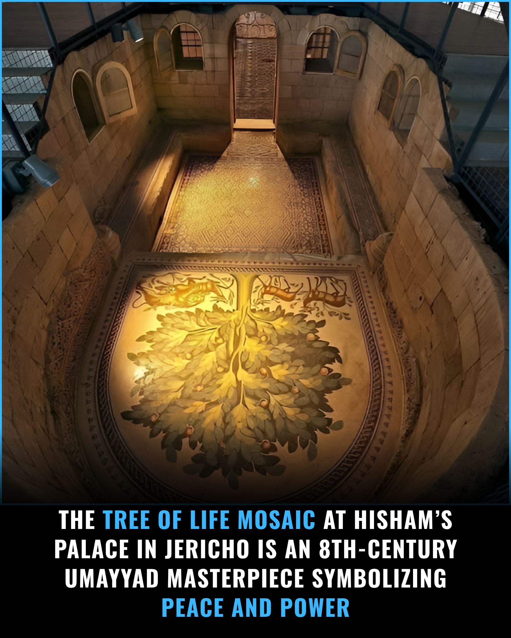 Historical - The “Tree of Life” mosaic from Hisham’s Palace in Jericho ...