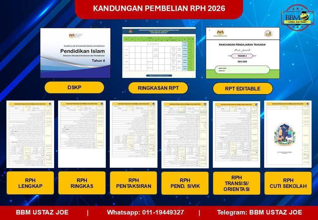 Koleksi - RPH PEND. ISLAM & BAHASA ARAB 2026 – Lengkap & Mudah ...