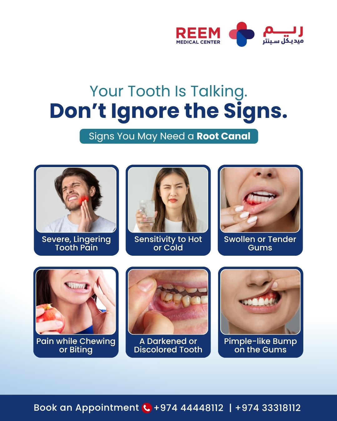 Reem - Don’t wait for tooth pain to get worse! Spot the signs early and ...
