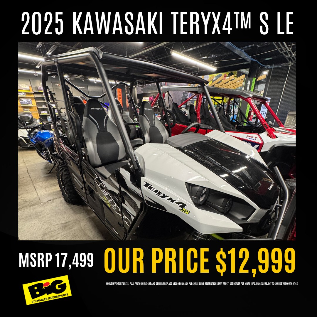 We have the Kawasaki TERYX for you! BIG deals only, here at Big St