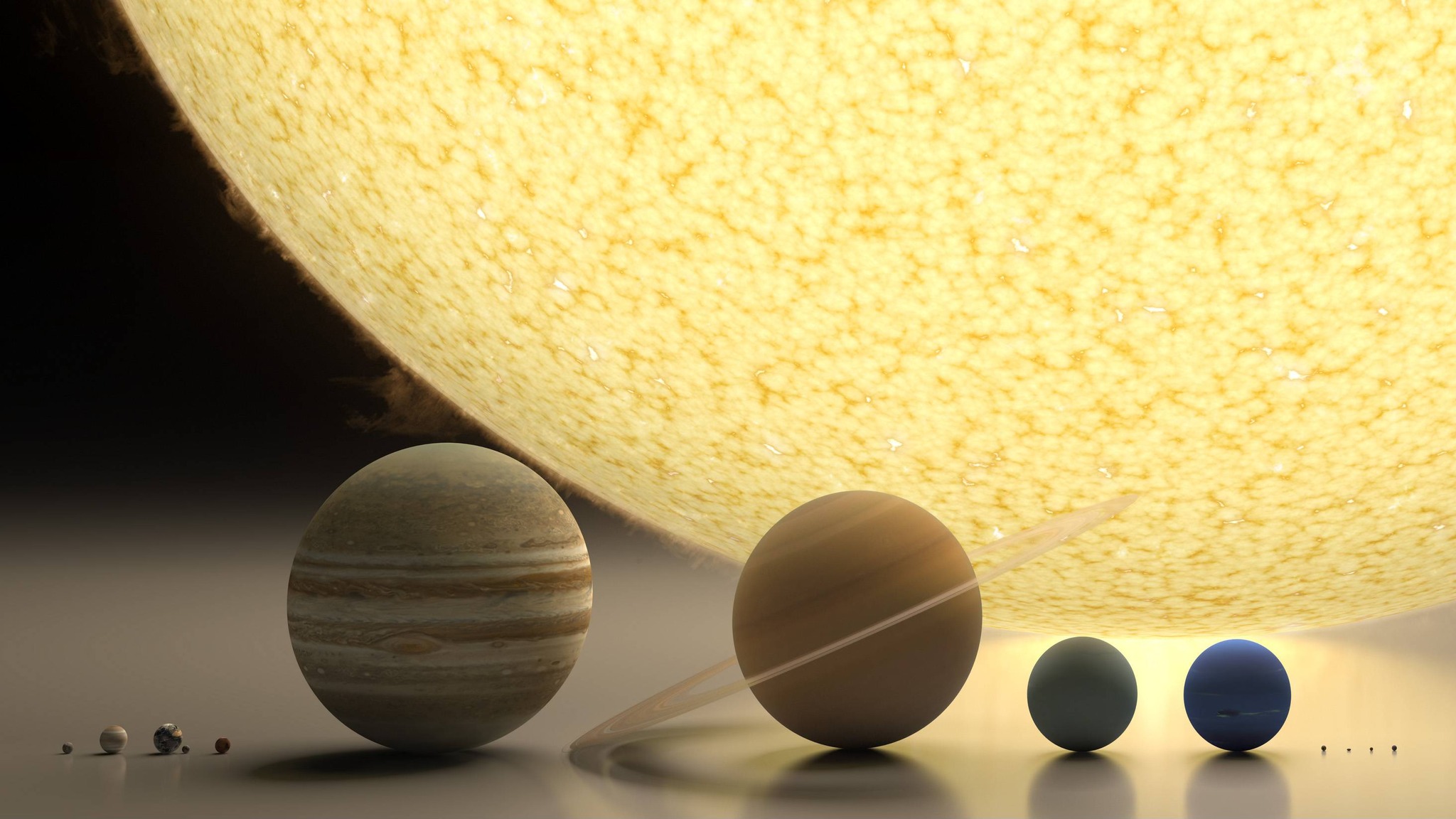 Astro-Tim - Ein beeindruckender Größenvergleich unseres Sonnensystems ...