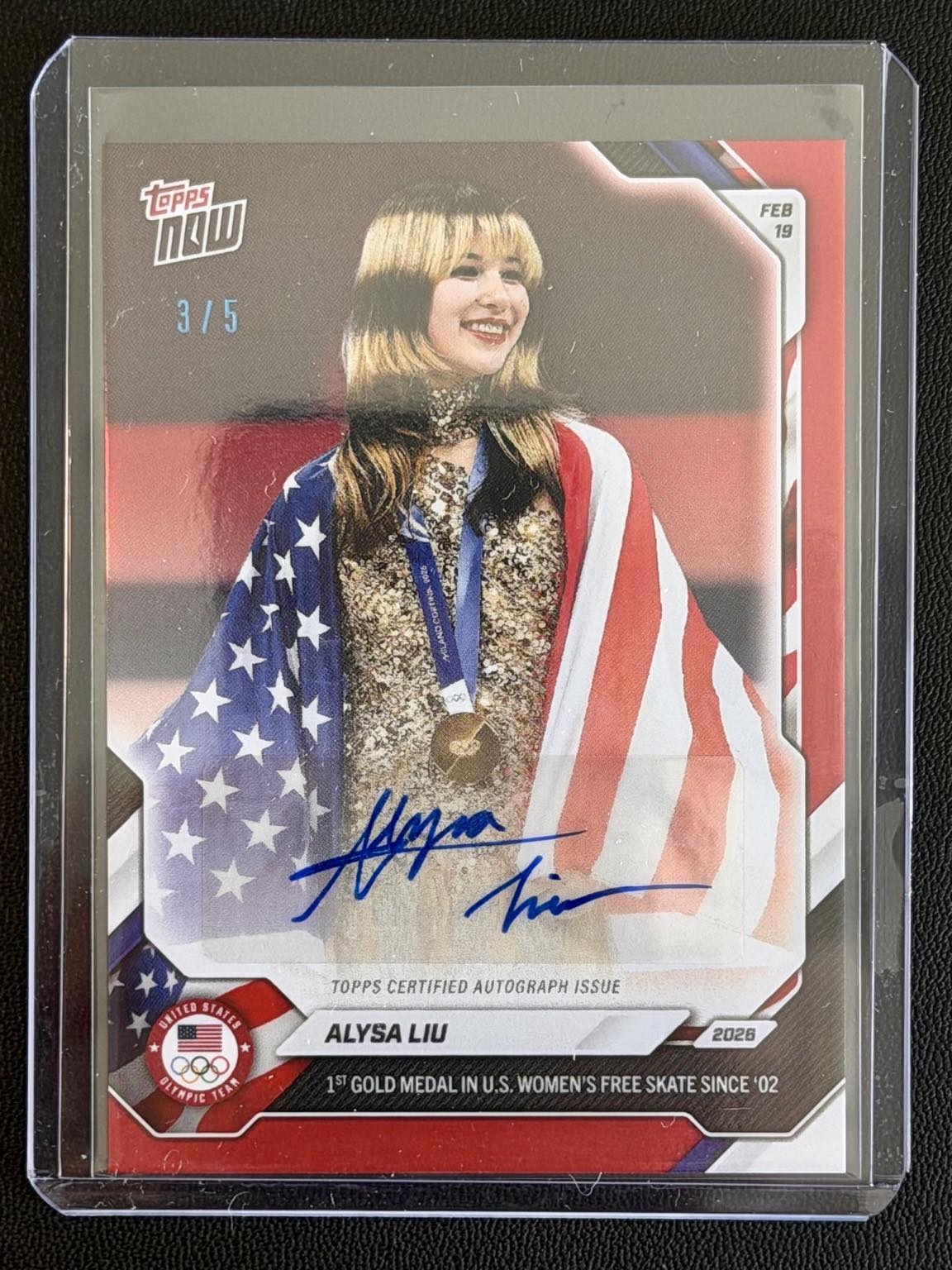 Topps - JUST PULLED: Alysa Liu autograph limited to 5 copies in
