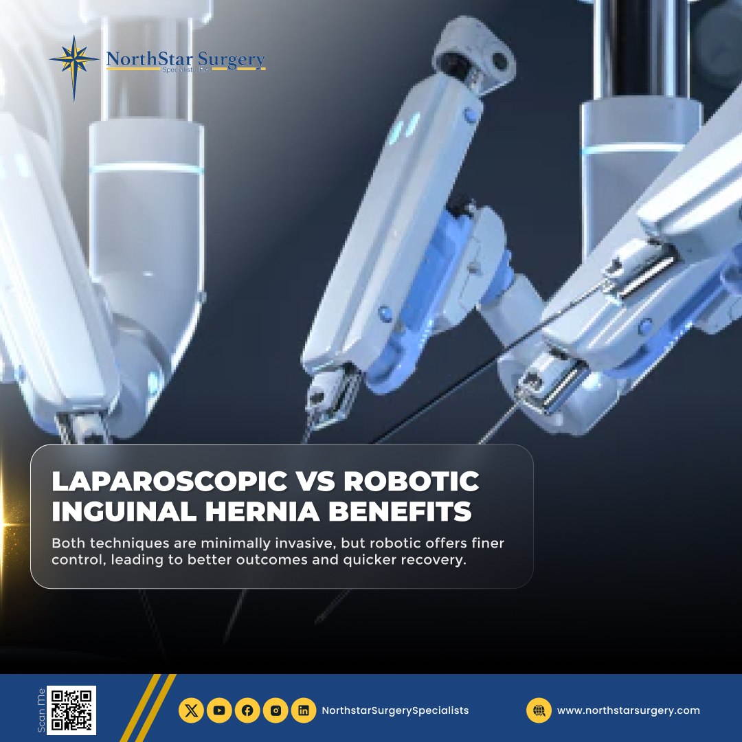 Northstar - Laparoscopic vs Robotic Inguinal Hernia Benefits 💡 Both are ...