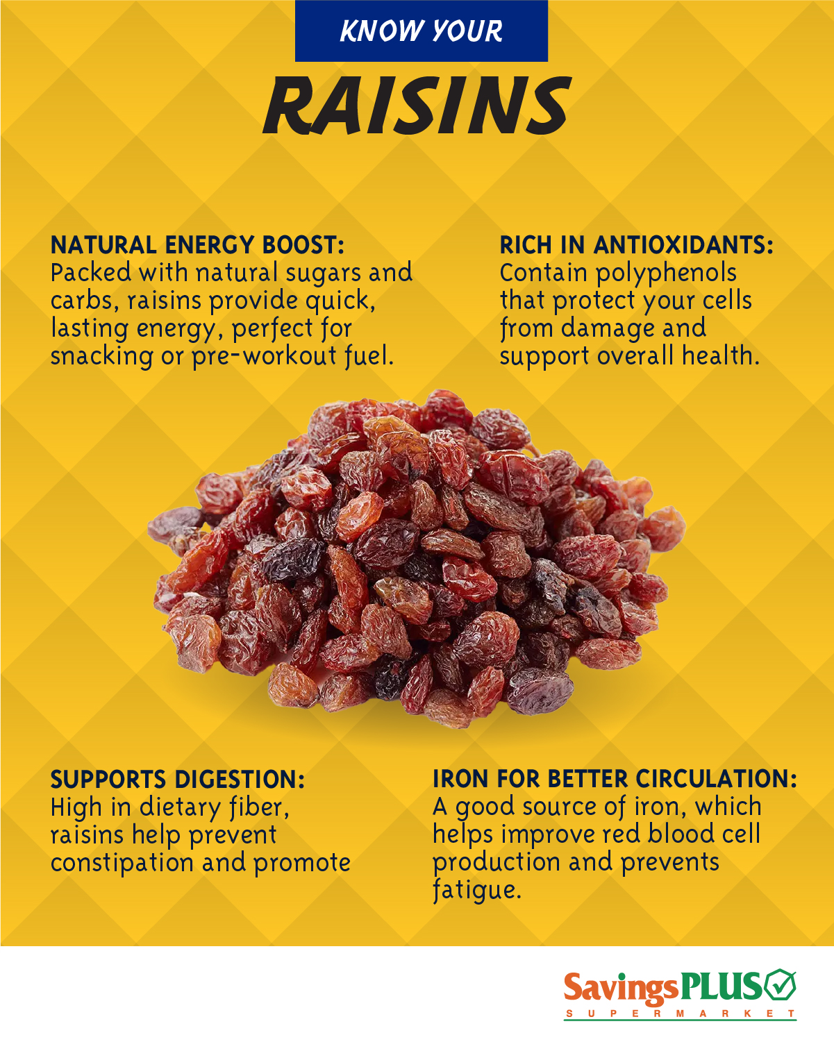 Savings - Sweet, chewy, and full of goodness! 🍇 Raisins are more than ...