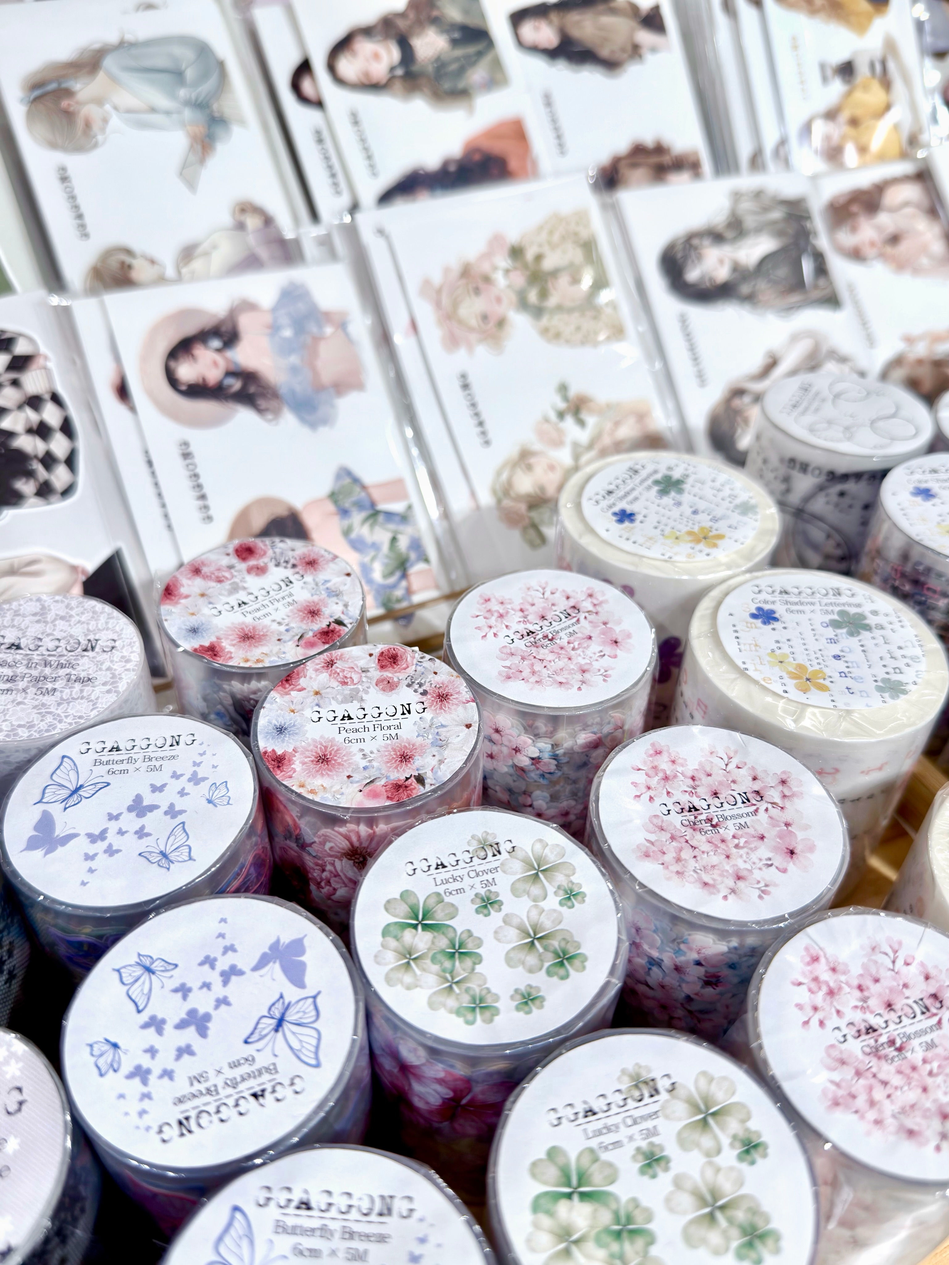 GGAGGONG] Shadow Lettering PET Tape アイドル [GGAGGONG] Color