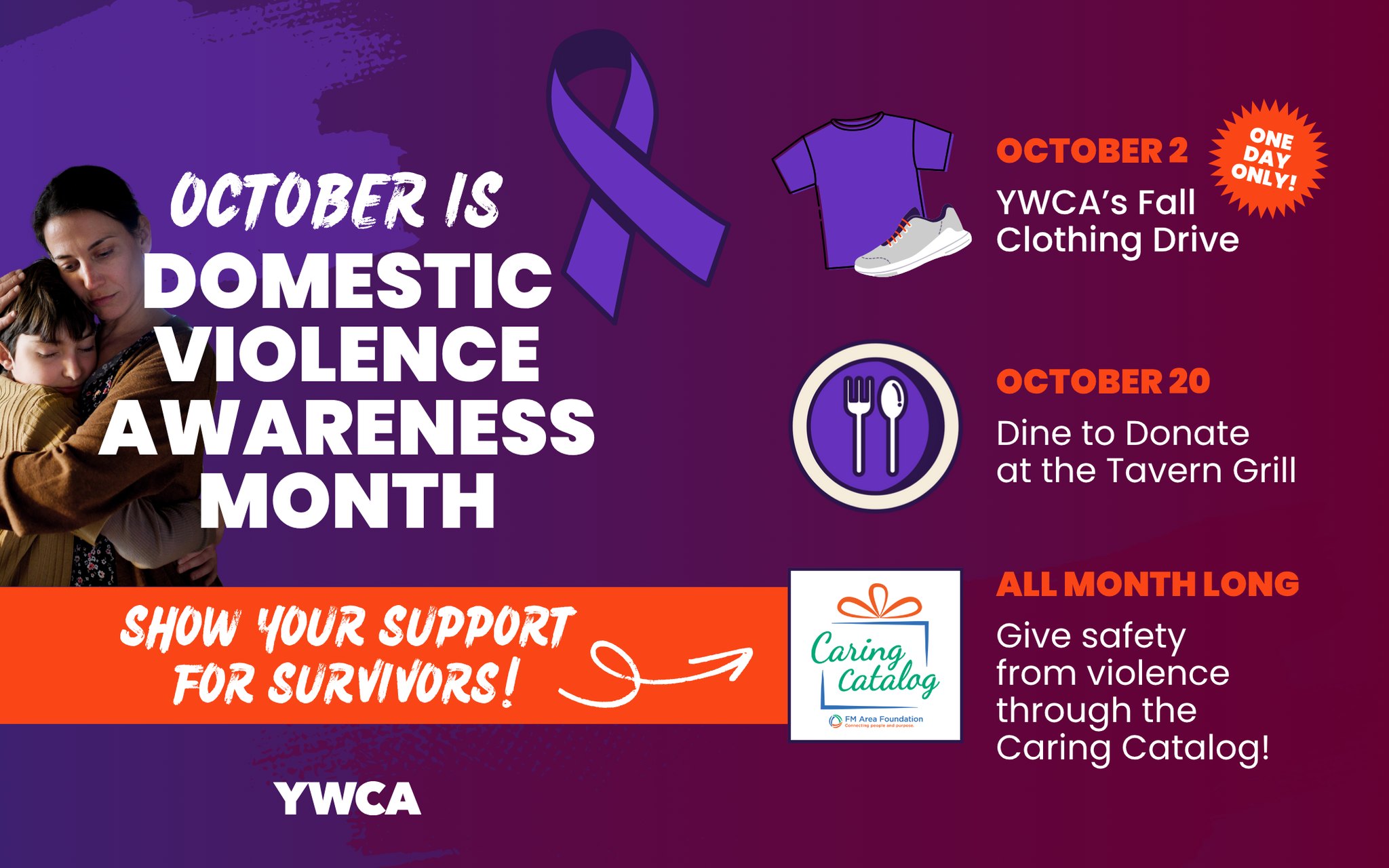 YWCA - October is Domestic Violence Awareness Month. Join us in making ...