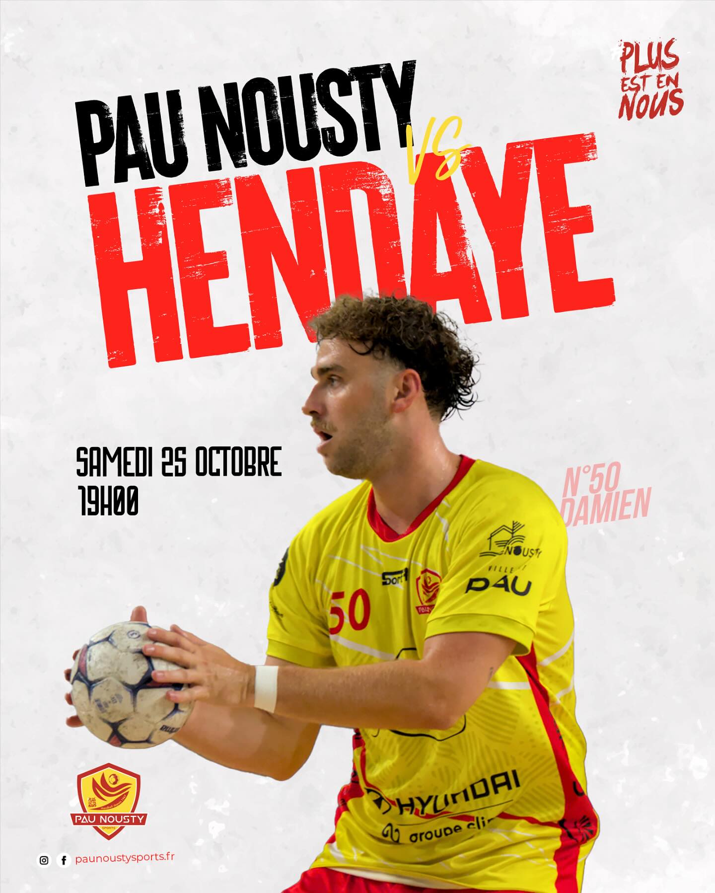 Maillot Vintage Handball Pau Nousty Sports #18 - Taille M (4) Pour Femme - Occasion En Bon état