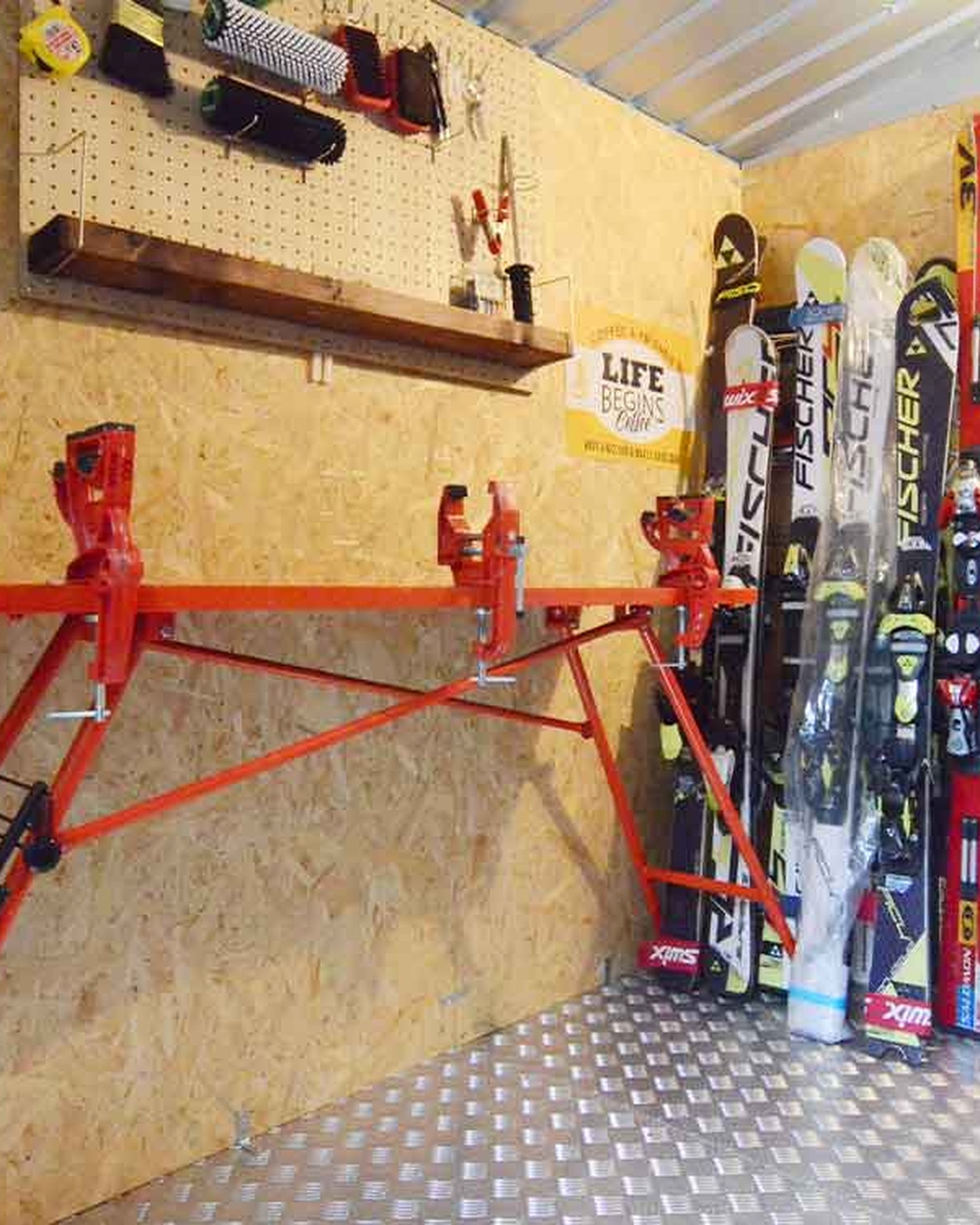 スキー用具 スキー収納 スタンド StoreYourBoard ティール
