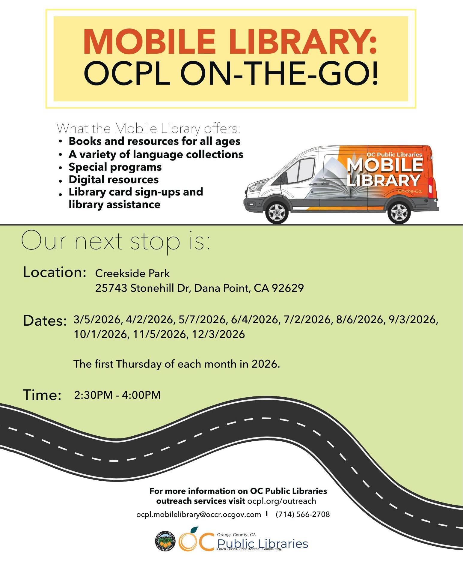 📚 The Mobile Library is... - City of Dana Point - Government | Facebook