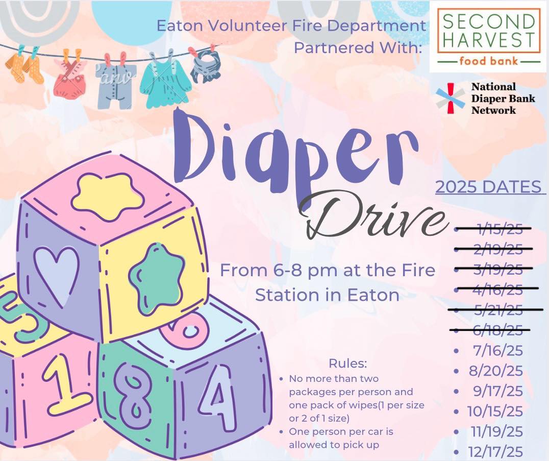 Eaton - 🍼🚼Diaper Drive 2025🚼🍼 TONIGHT 6-8pm 🍼A HUGE thank you to Second ...