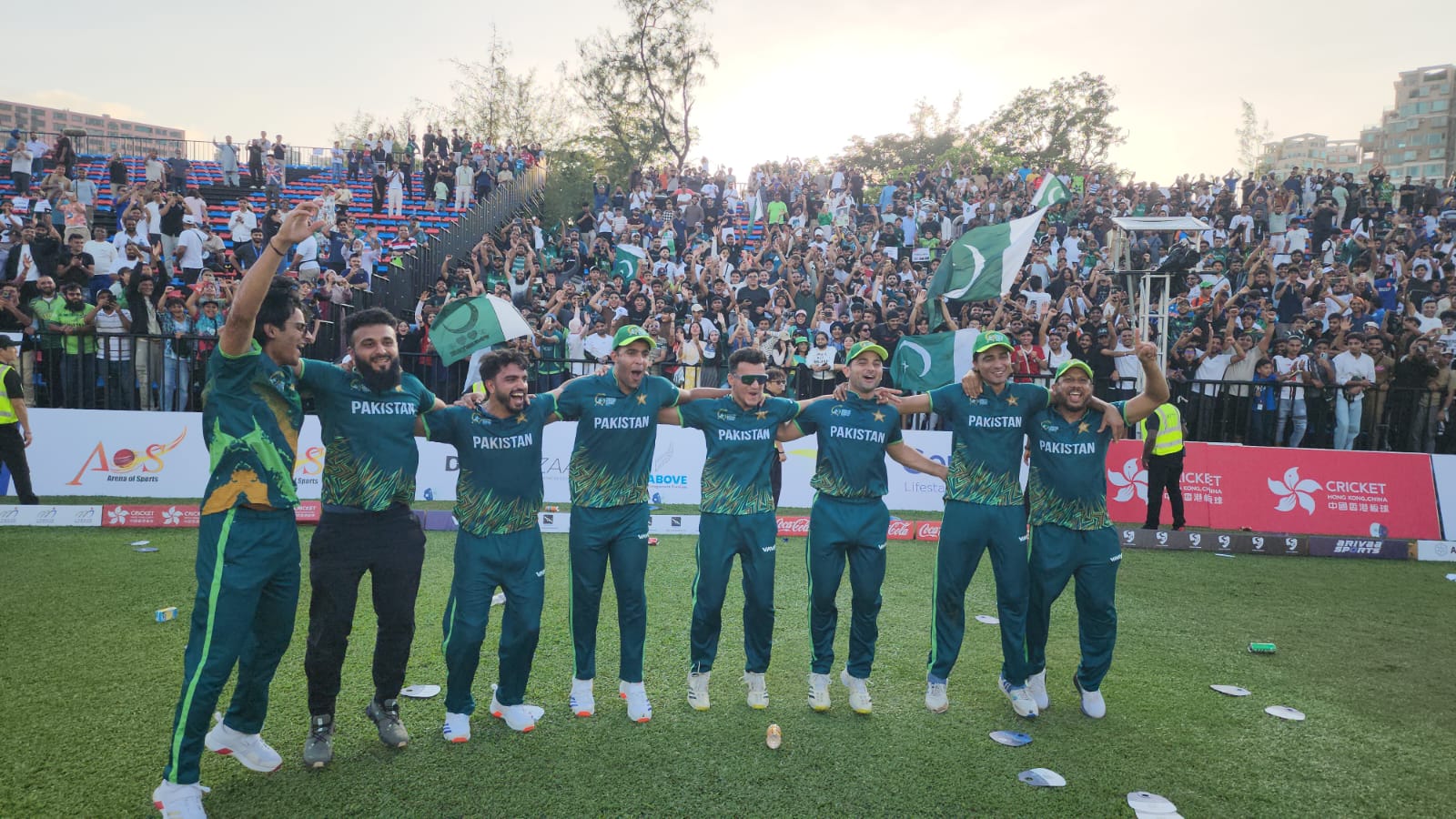 Geo - Celebration time! 🎉 Players rejoice as Abbas Afridi’s Pakistan ...