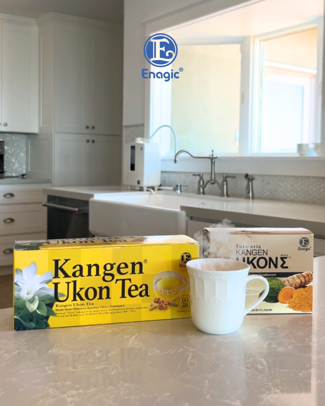 Enagic - Now available: A new Kangen Ukon Tea box with 60 bags